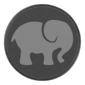 Nur ein grauer Elephant Hockey Puck (Vorderseite)
