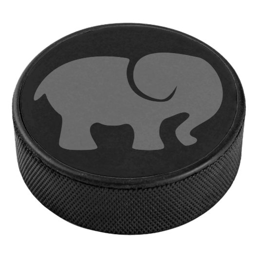 Nur ein grauer Elephant Hockey Puck (3/4)