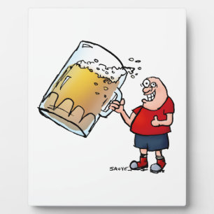 Nur ein großer Bier-Typ Fotoplatte