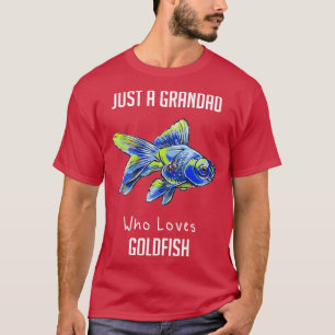 Nur ein Großvater, der Goldfish Funny Fish Keepi L T-Shirt