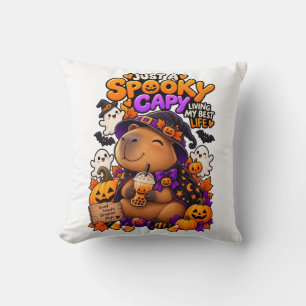 Nur ein gruseliger Capy Halloween Capybara Wurf Ki Kissen