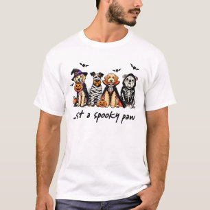 Nur ein gruseliger Pfote süß Halloween Hunde T-Shi T-Shirt
