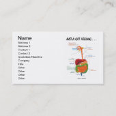 Nur ein gut Gefühl. . (Digestive System Spaß) Visitenkarte (Vorderseite)