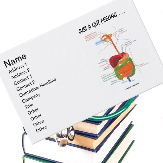 Nur ein gut Gefühl. . (Digestive System Spaß) Visitenkarte