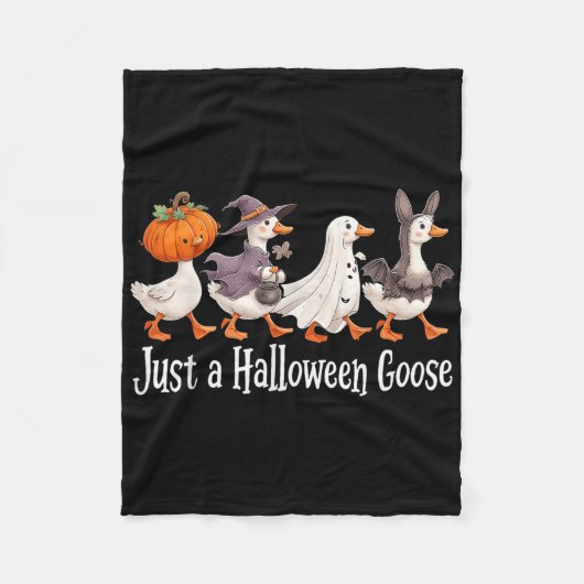 Nur ein Halloween Gänse Niedlich Ghost Albern Gäns Fleecedecke (Vorderseite)