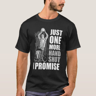 Nur ein Handschuh-Basketball mit einer Schussbehin T-Shirt