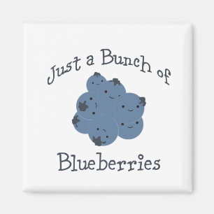 Nur ein Haufen Blaubeeren Magnet