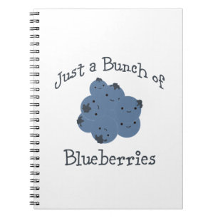 Nur ein Haufen Blaubeeren Notizblock