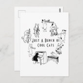 Nur ein Haufen Cooler Katzen Postkarte (Vorne/Hinten)