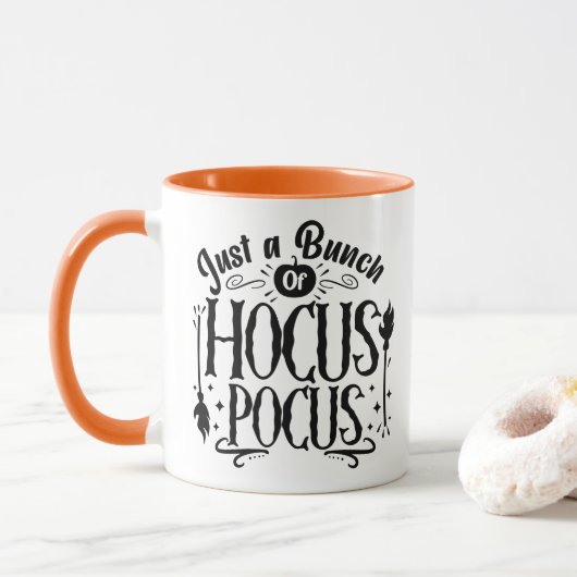 Nur ein Haufen Hocus Pocus Funny Coffee Tasse (Mit Donut)