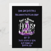 Nur ein Haufen Hocus Pocus Halloween Einladung (Vorne/Hinten)