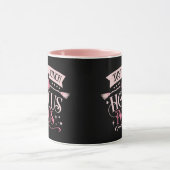 Nur ein Haufen Hocus Pocus Pink & Black Halloween Tasse (Zentrum)