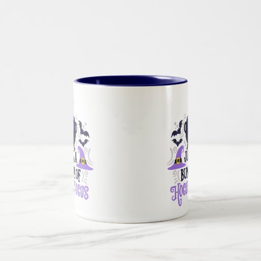 Nur ein Haufen Hocus Pocus Zweifarbige Tasse (Mittel)