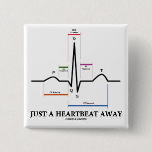 Nur ein Herzschlag entfernt (EKG/ECG) Button