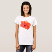 Nur ein Hibiskus Blossom + Ihr Text & Ideen T-Shirt (Vorne ganz)