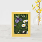 Nur ein Hinweis Karte (Gelbe Blume)