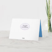 Nur ein Hinweis Musiknoten Karte (Rückseite)