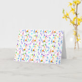 Nur ein Hinweis Musiknoten Karte (Gelbe Blume)