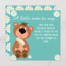 Nur ein Hinweis, um Niedliche Bären zu sagen