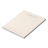 Nur ein Hinweis Warm Peach Skript Notepad Notizblock (Rotiert)