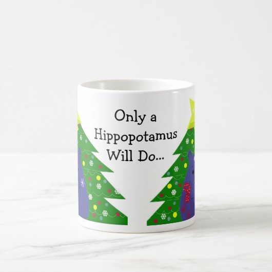 Nur ein Hippopotamus wird das tun Kaffeetasse (Mittel)
