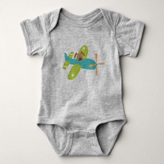 Nur ein Hund im Flugzeug Unisex Jumper Baby Strampler (Vorderseite)