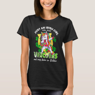Nur ein irisches Mädchen, die Lieben Unicorns Luck T-Shirt