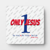 Nur ein JESUS-Ostern Fotoplatte (Vorderseite)