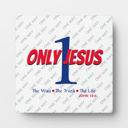 Nur ein JESUS-Ostern Fotoplatte (Vorderseite)