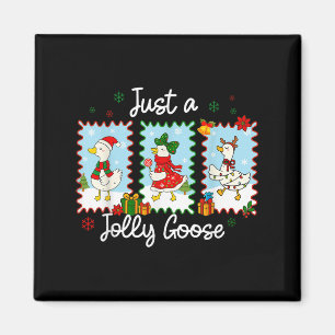 Nur ein Jolly Goose Funny Goose Santa Reindeer Nie Magnet