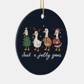 Nur ein Jolly Goose Weihnachts-Duck Weihnachten We Keramik Ornament (Rechts)