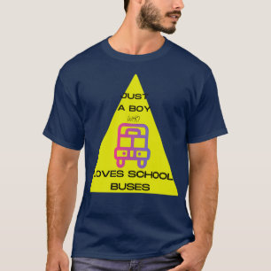 Nur ein Junge, der 55 Schulbusse Liebe T-Shirt