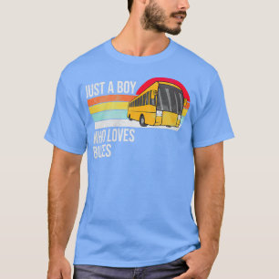 Nur ein Junge, der alte Busse liebt T-Shirt