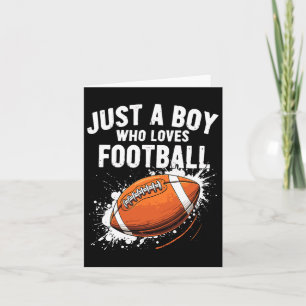 Nur ein Junge, der American Football liebt Karte