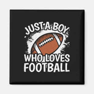 Nur ein Junge, der American Football liebt Magnet