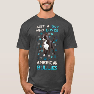 Nur ein Junge, der amerikanische Bullies Liebe T-Shirt
