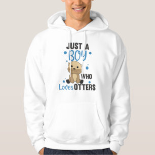 Nur ein Junge, der andere Lieben süß Otter. Hoodie