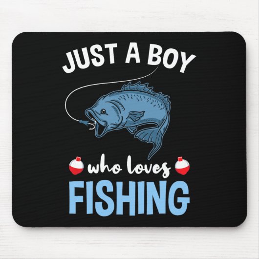 Nur ein Junge, der Angeln liebt Mousepad (Vorne)