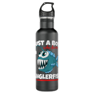 Nur ein Junge, der Angler Fish Funny Fishing Ang L Edelstahlflasche