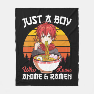 Nur ein Junge, der Anime und Ramen japanischen Ota Fleecedecke