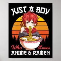 Nur ein Junge, der Anime und Ramen japanischen Ota