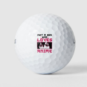 Nur ein Junge, der Anime Weeb Otaku Lieben Golfball