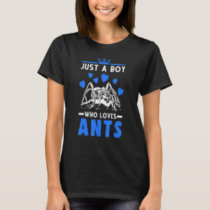 Nur ein Junge, der Ants Ant Boy Ant Farm Liebe T-Shirt
