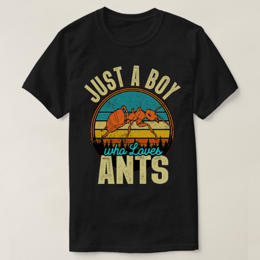 Nur ein Junge, der Ants Lieben T-Shirt (Design vorne)