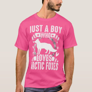 Nur ein Junge, der Arktis-Füchse Liebe T-Shirt