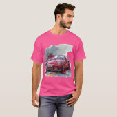 Nur ein Junge, der Autos Lieben - Niedliches Auto- T-Shirt (Vorne ganz)