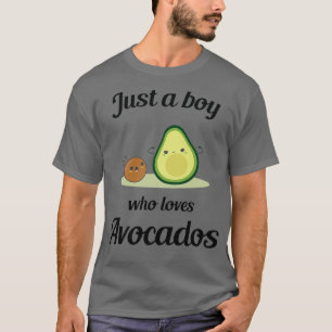 Nur ein Junge, der Avocados 12 Lieben T-Shirt