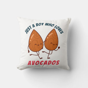 Nur ein Junge, der Avocados Liebe Kissen