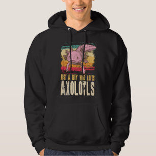Nur ein Junge, der Axolotl-Geschenke liebt, Salama Hoodie