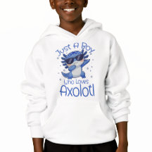Nur ein Junge, der Axolotl liebt